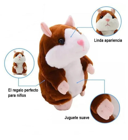 Cuy hamster hablador navideño